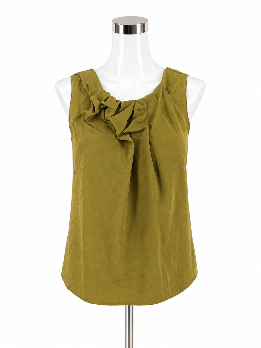 Ann Taylor LOFT Twist Knot Sleeveless Shell Top Olive Green Size XS Petite